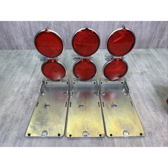 Anthes Traffic Reflectors Highway Lenses Vintage Vehicle Safety Warning - Picture 3 of 15